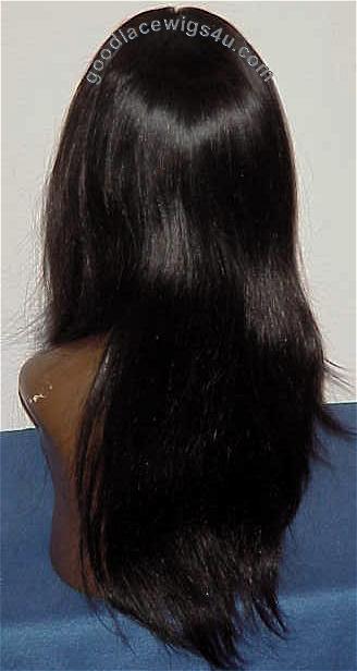 Natural Straight Lace Front Wig Color #1B $185