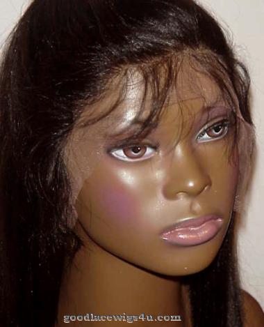 Yaki Straight Lace Front Wig Color #1B $185