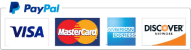 Paypal, Visa, Mastercard and Discover Cards Accepted